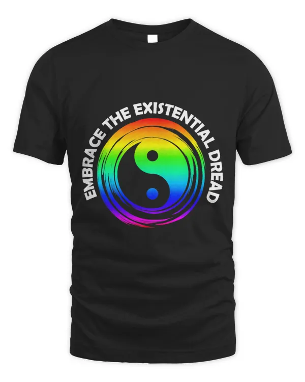 Colorful Rainbow Yin Yang Embrace the Existential Dread