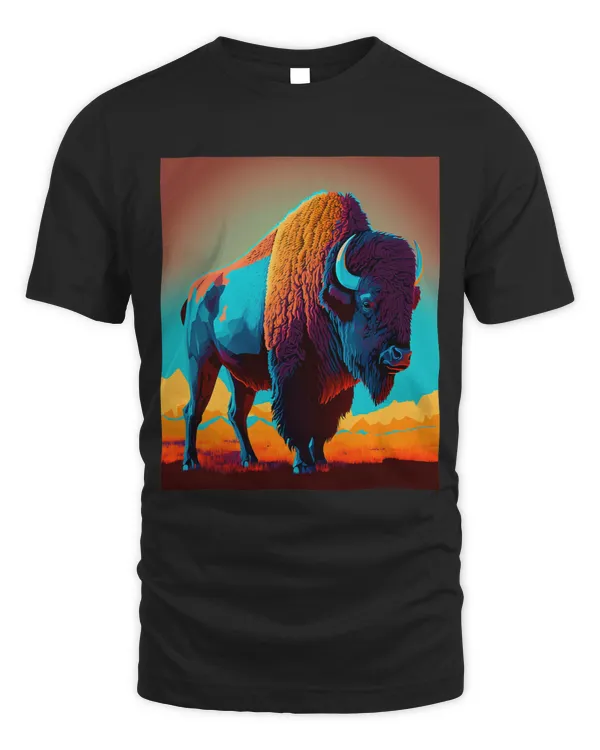 American Buffalo Animal Pop Art Bison Grilling Lover