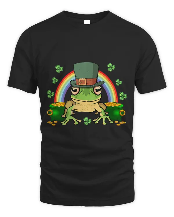 Froggy Frog Leprechaun Frog Happy St Patricks Day Rainbow Frog Shamrock Frogs