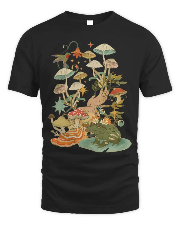 Froggy Frog Cottagecore Nature Lover Goblincore Aesthetic Mushrooms Frog 32 Frogs