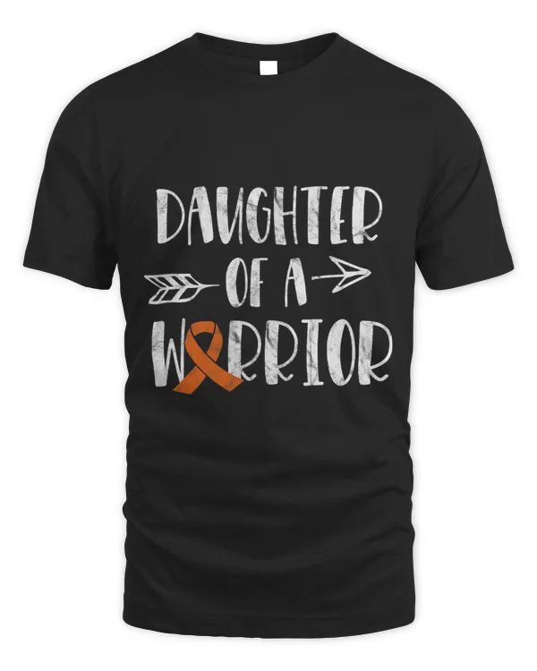 Kidney Cancer Awareness Daughter Of A Warrior Orange Ribbon