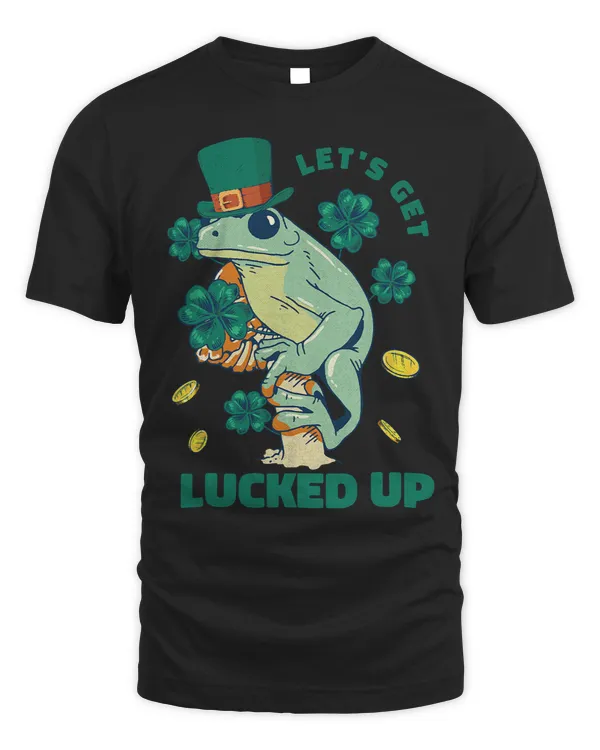 Froggy Frog Leprechaun LetsGetLuckedUp Lucky StPatricksDay Frogs