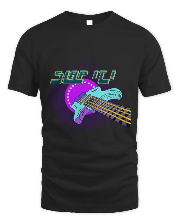 Retro Bass Guitar Slap It Gift
