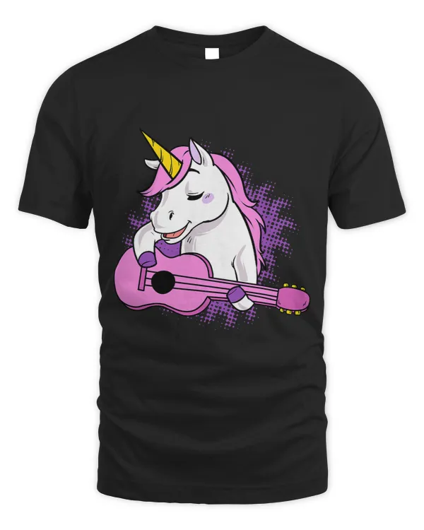Funny Guitar Unicorn Musical Lute Mandolin Singing Unicorns