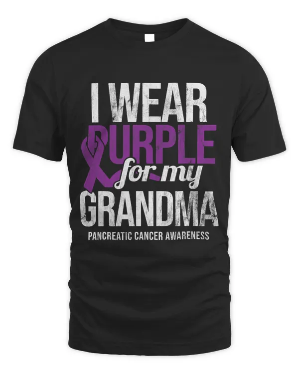 I Wear Purple For Grandma Pancreatic Cancer Awareness 1
