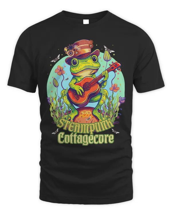 Froggy Frog Cute Steampunk Cottagecore Aesthetic Toadstool Frogs
