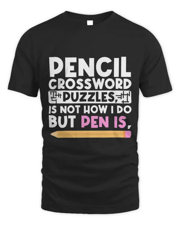 Pencil Crossword Puzzles Is Not How I Do But Pen Is Puzzle 1