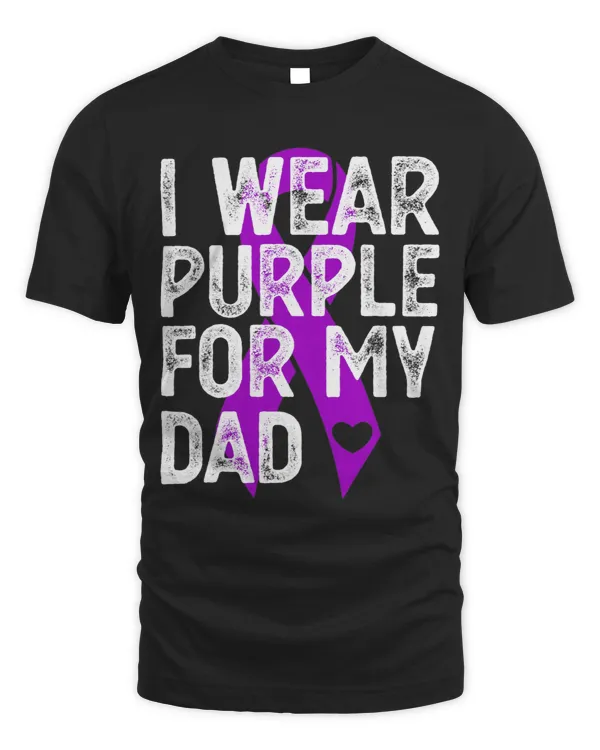 I Wear Purple For My DAD Pancreatic Cancer Awareness Gifts