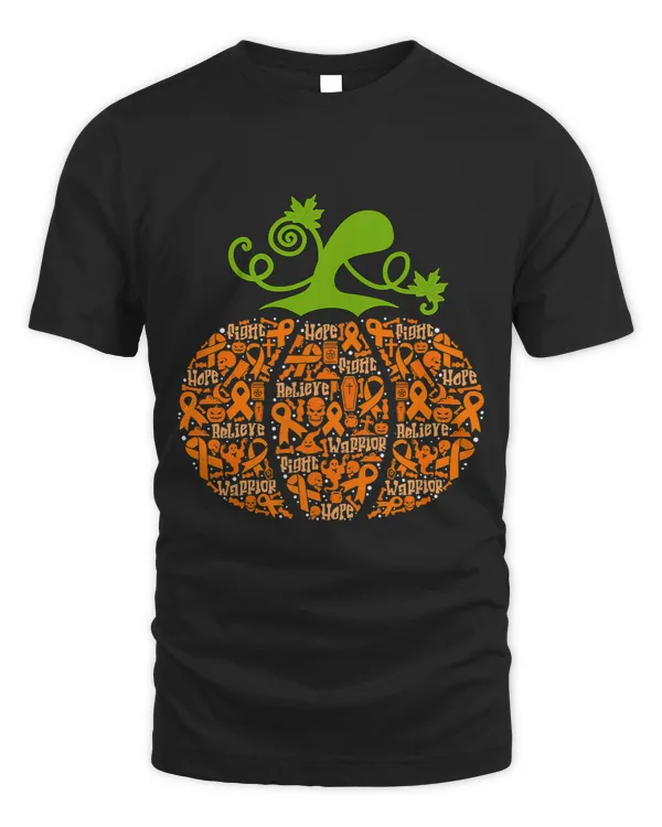 Kidney Cancer Halloween Pumpkin Orange Ribbon Awareness