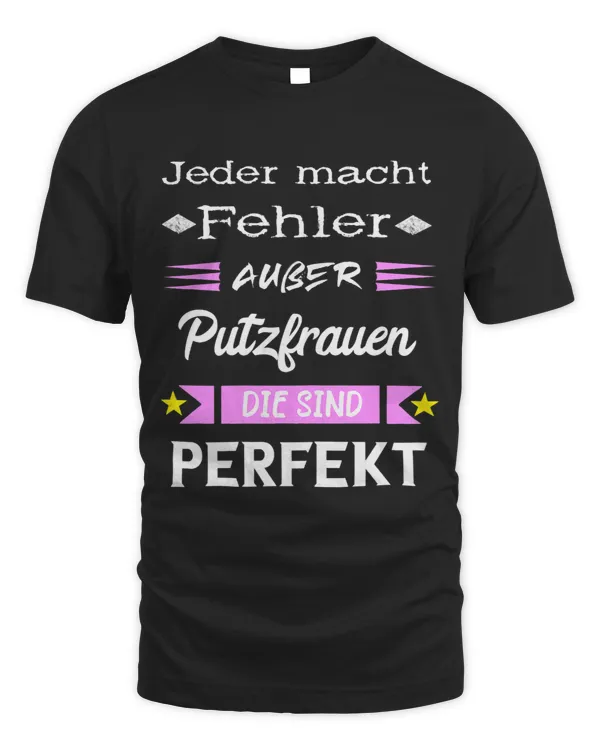 Womens Putzfrauen Building Cleaner Putzfee Putzkraft Putzfrau