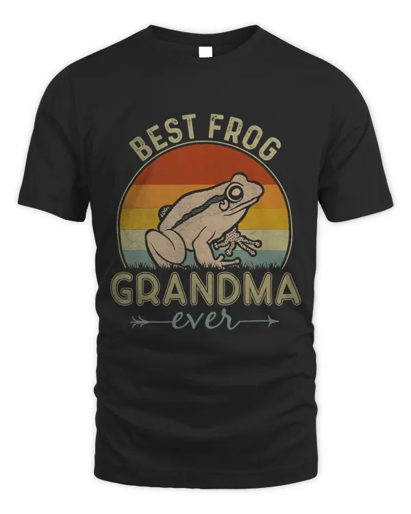 Froggy Frog Best Frog Grandma Ever Retro Design Funny Mothers Day Frogs