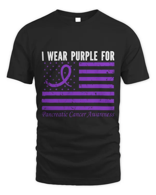 i wear purple for pancreatic cancer awareness