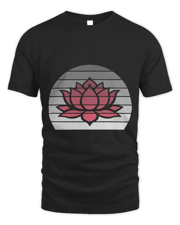 Namaste Yoga Retro Lotus flower yoga peace zen Buddhist White pink Meditation