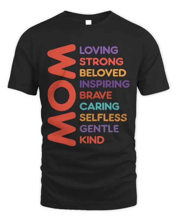 Womens Retro Mothers day Quote Mom loving strong amazing Cool