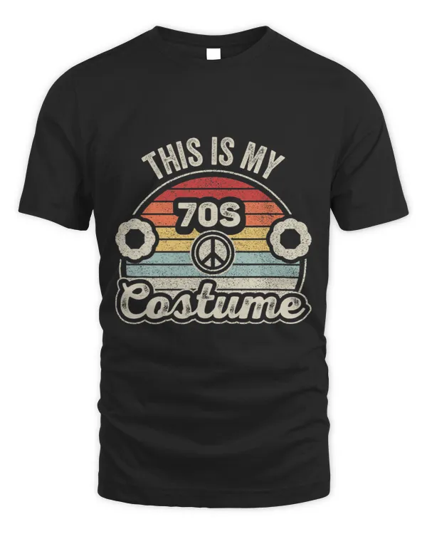 Vintage Retro This is My 70s Costume Funny Groovy Peace 2