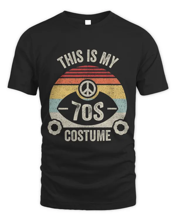 Vintage Retro This is My 70s Costume Funny Groovy Peace
