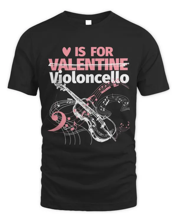Cello Player Cellist String Instruments St. Valentines Day