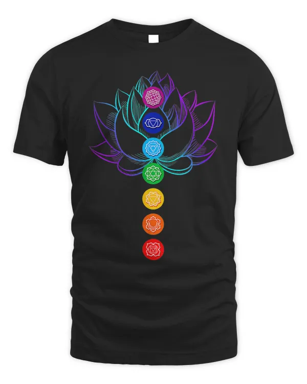 Spiritual Zen Lotus Flower Chakras Aligned Yoga Namaste