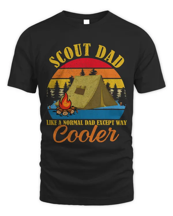 Vintage Scout Dad Except Way Cooler Normal Dad Fathers Day
