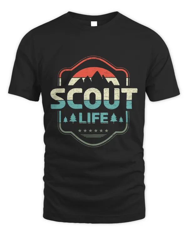 Vintage Scout Life for a Camping Nature Hiking Scout