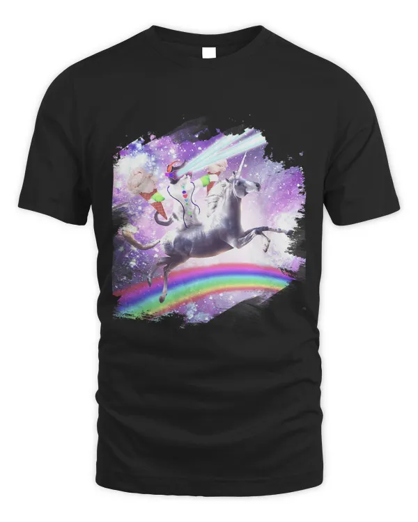Pony Unicorn Laser Rave Space Cat Riding Unicorn and Ice Cream Ponies