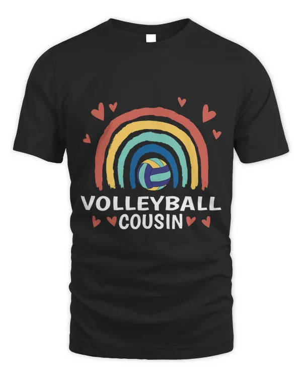 Leopard Rainbow Family Matching Volleyball Cousin