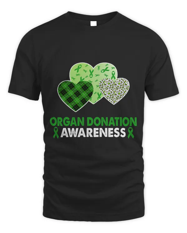 Heart Leopard Plaid Ribbon Organ Donation Awareness Costume
