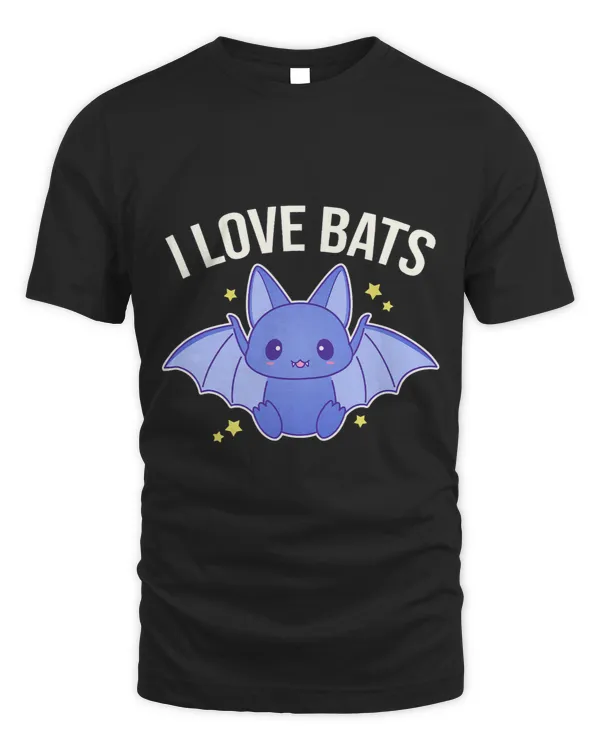 I Love Bats Cute Bat Graphic