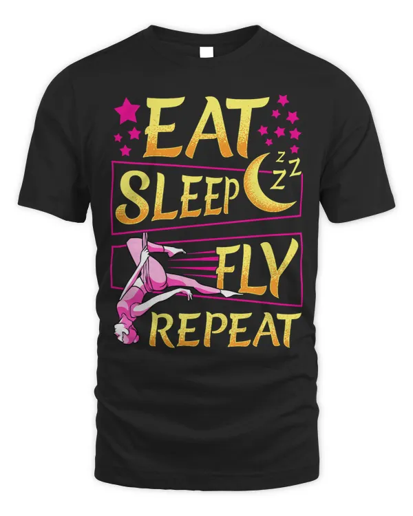 Namaste Yoga Fitness Funny Eat Sleep Fly Repeat AerialSilks 423 Meditation