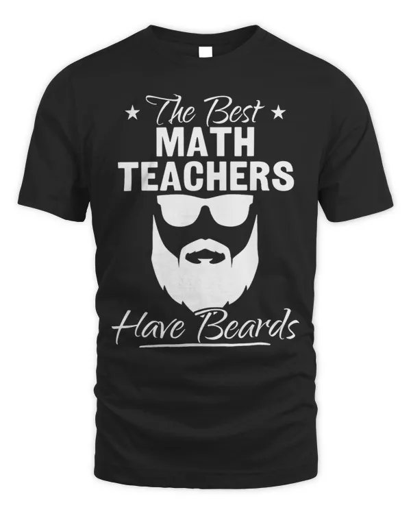Mens Bearded Math Teachers Funny Cool Match Teachers With Beards