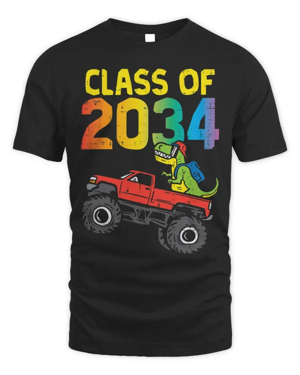 Monster Truck TRex Dino Class Of 2034 Grow With Me Boys