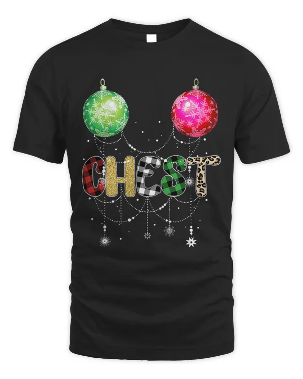 Funny Christmas Matching Couples Shirt Chest Nuts Ornaments
