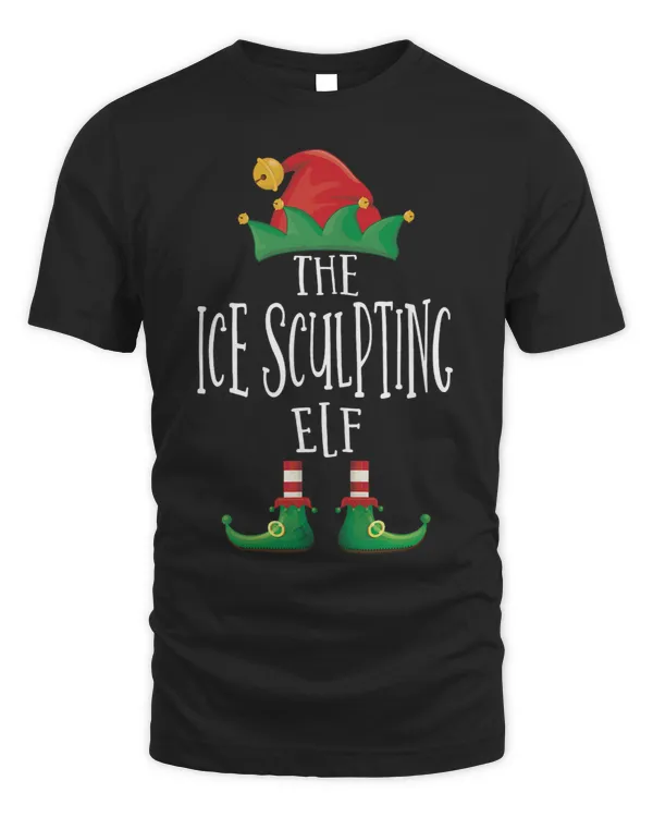 Ice Sculpting Elf Funny Family Matching Group Christmas