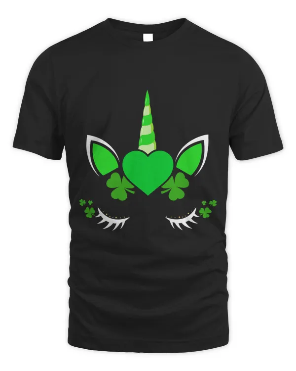 Pony Unicorn Shamrock Clover Unicorn St Patricks day Girl Kid Toddler 2 Ponies