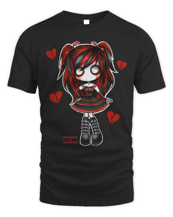 Spookscene Emo Girl Drawing Soft Goth Mall Goth Red Alt Cute