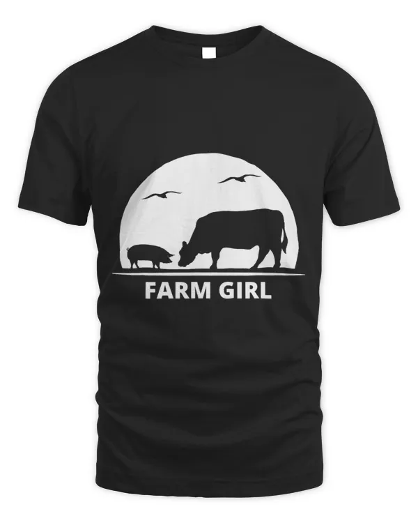 Pig Funny cow pig birds for a farm girl Ranch Girl Piggy