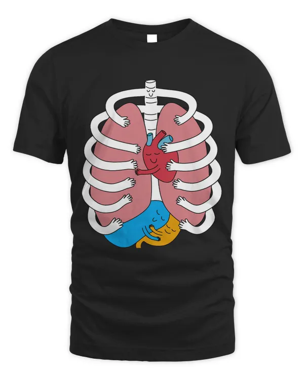 Hugging Anatomy Costume Funny Skeleton Organ Hug