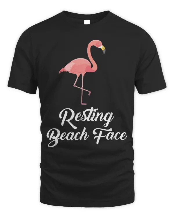 Pink Flamingo RESTING BEACH FACE FLAMINGO SUMMER WITH SUNGLASSES Flamingos