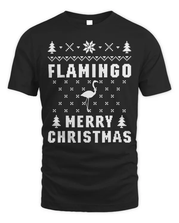 Pink Flamingo Ugly Christmas Sweater 263 Flamingos