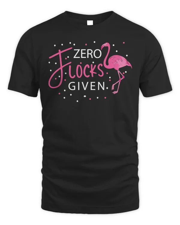 Pink Flamingo Zero Flocks Given Funny Flamingo Flamingos