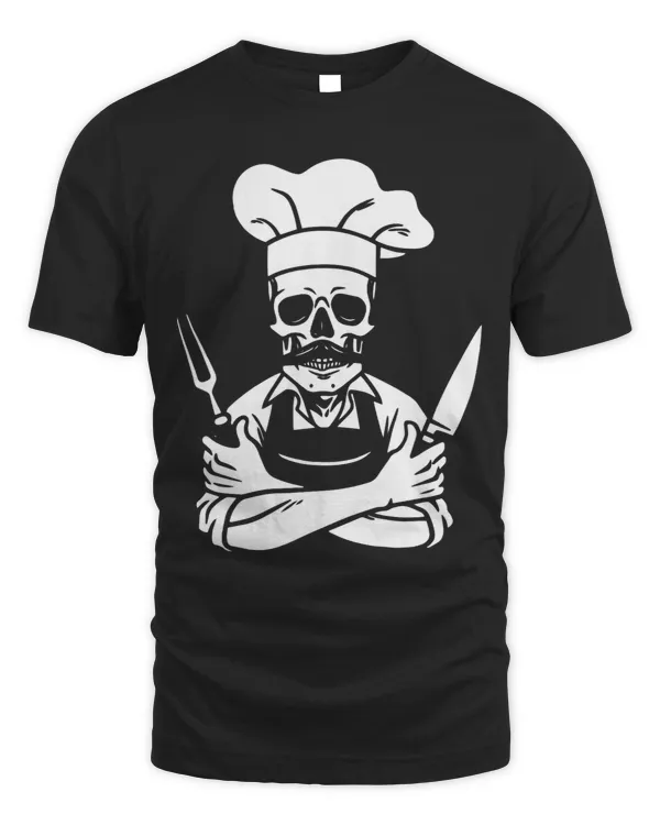 Skeleton Skulls Chef Lazy Halloween Costume Cool Skull Cook Skull