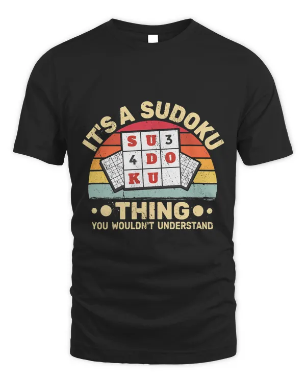Its a Sudoku Thing Numbers Game women retro funny Sudokus