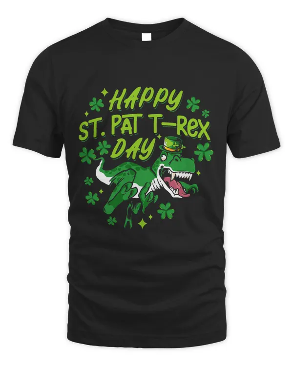 Happy St. Pat tRex Day Saint Shenanigan Clover Irishman 1