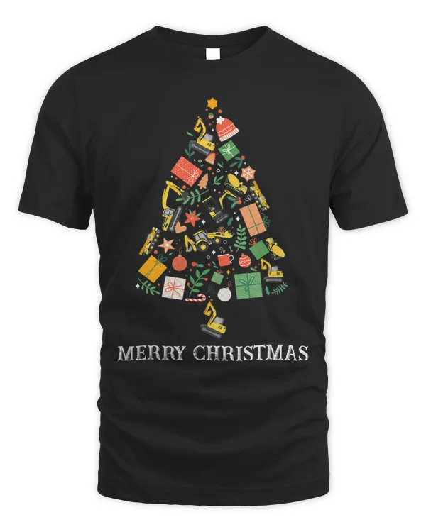 Merry Christmas Heavy Machinery Xmas Tree