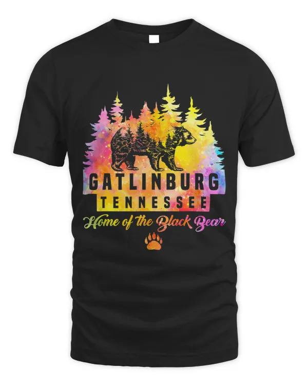 Gatlinburg Tennessee Bear Great Smoky Mountains Tie Dye