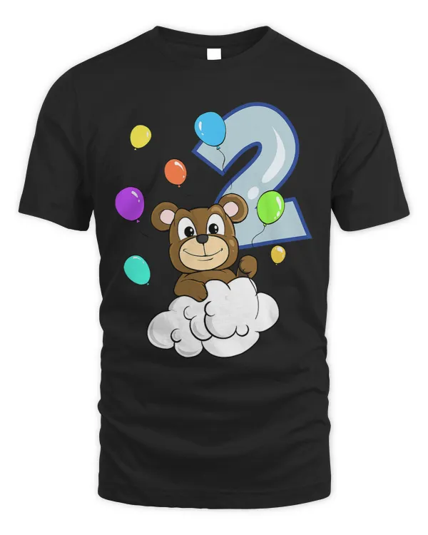 2nd Birthday Bear Balloons