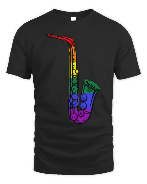 LGBT Saxophonist Proud Saxist Sax Rainbow Saxophone LGBTQ