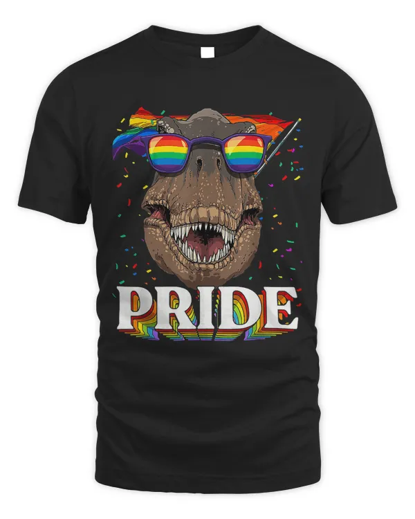 LGBT TRex Sunglasses Gay Pride LGBTQ Rainbow Flag