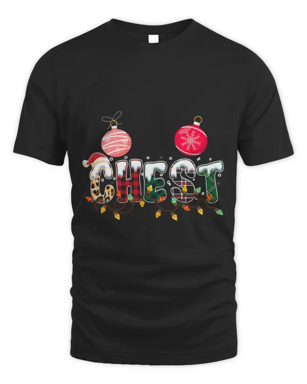 Chest Nuts Christmas Shirt Leopard Plaid Couple Chestnuts