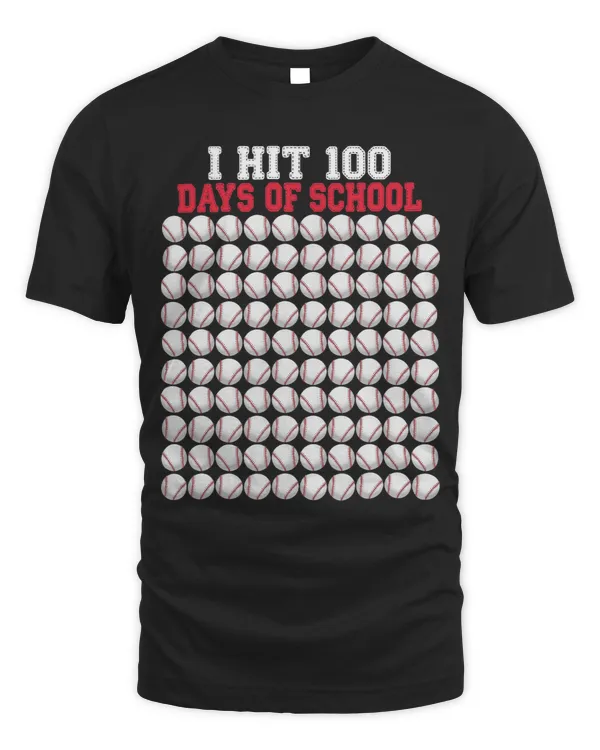 I hit 100 Days of School Baseball Bat 100th Day Of School